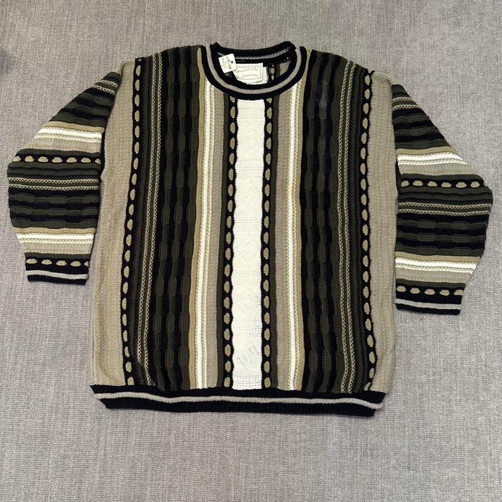 Vintage Vintage 3D Knit sweater Size US M / EU 48-50 / 2 - 1 Thumbnail