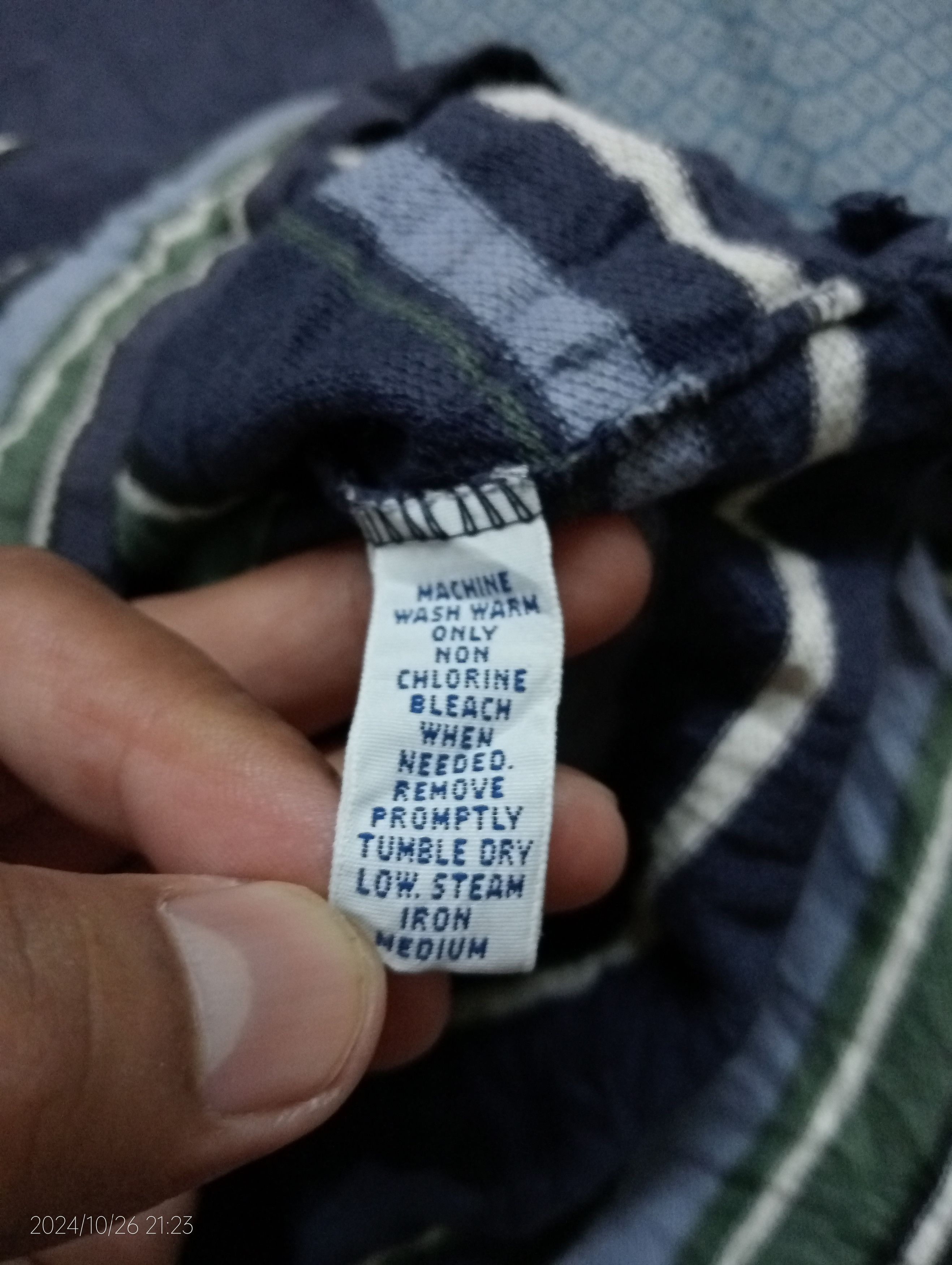 Polo Ralph Lauren VTG '90s Polo by Ralph Lauren Made in USA Stripe Polo Shirt. Size US L / EU 52-54 / 3 - 3 Thumbnail
