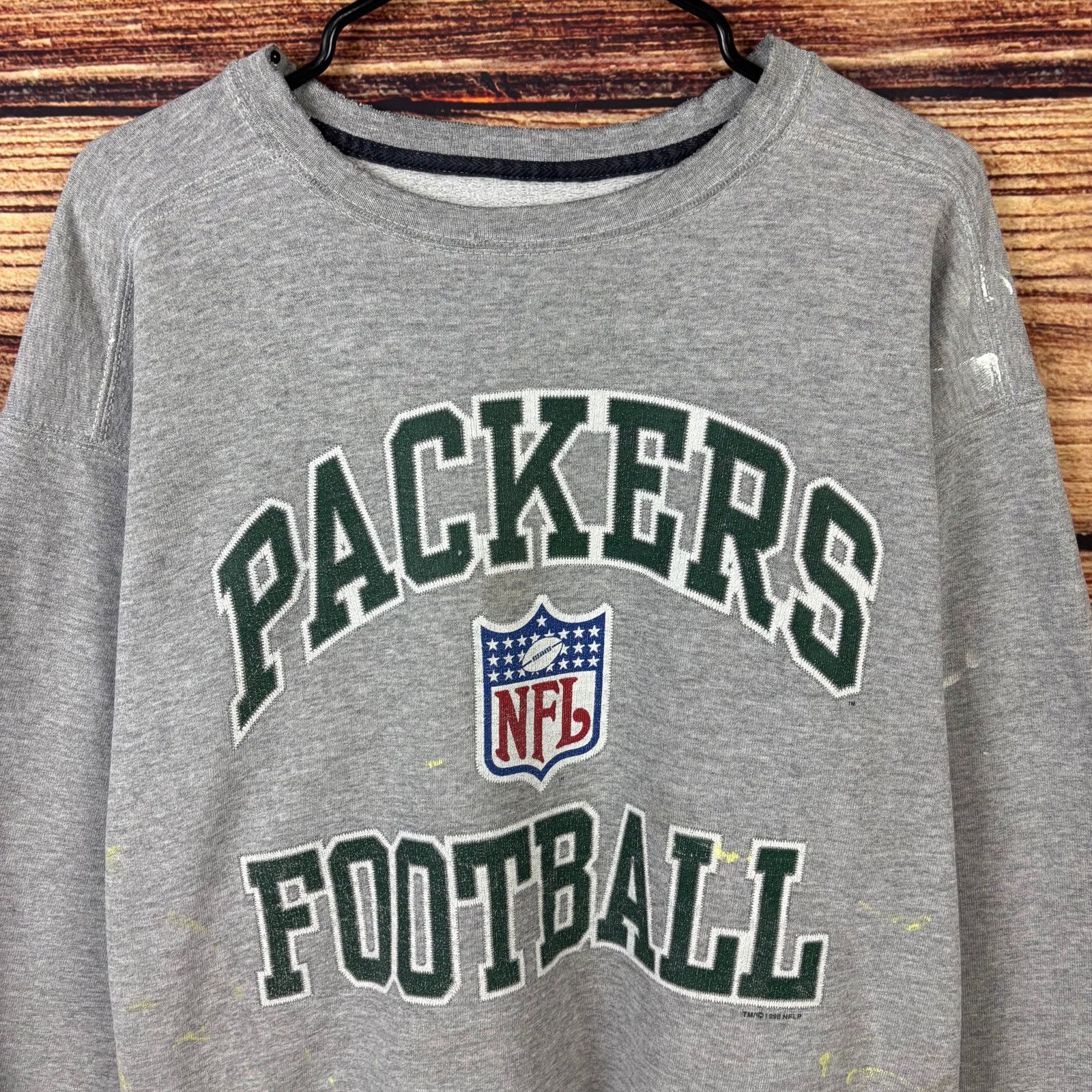 Starter × Vintage Vintage 1996 Green Bay Packers Starter Distressed Crewneck Size US L / EU 52-54 / 3 - 3 Thumbnail