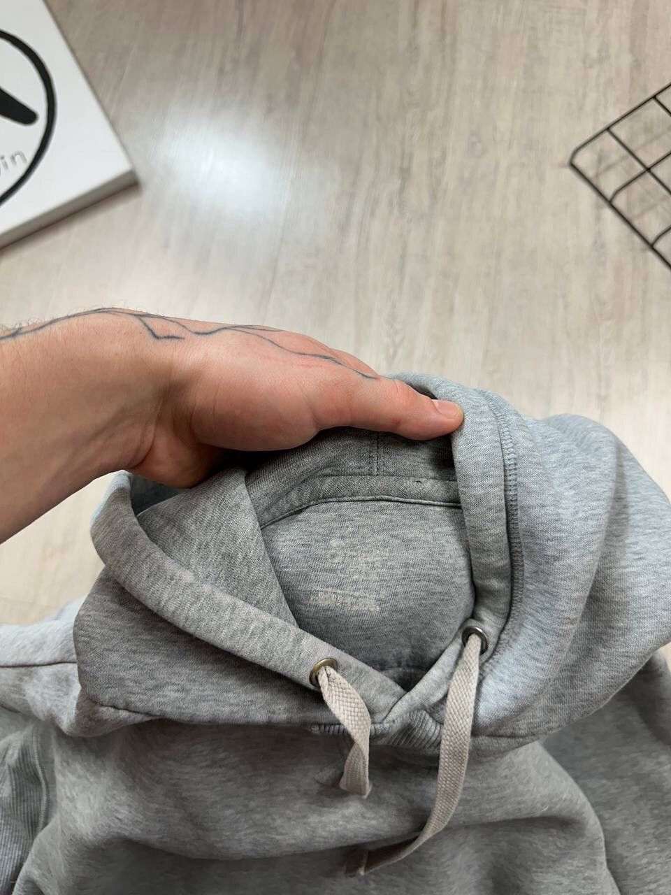Nike × Vintage Nike Vintage Basic Boxed Hoodie Size US L / EU 52-54 / 3 - 3 Thumbnail