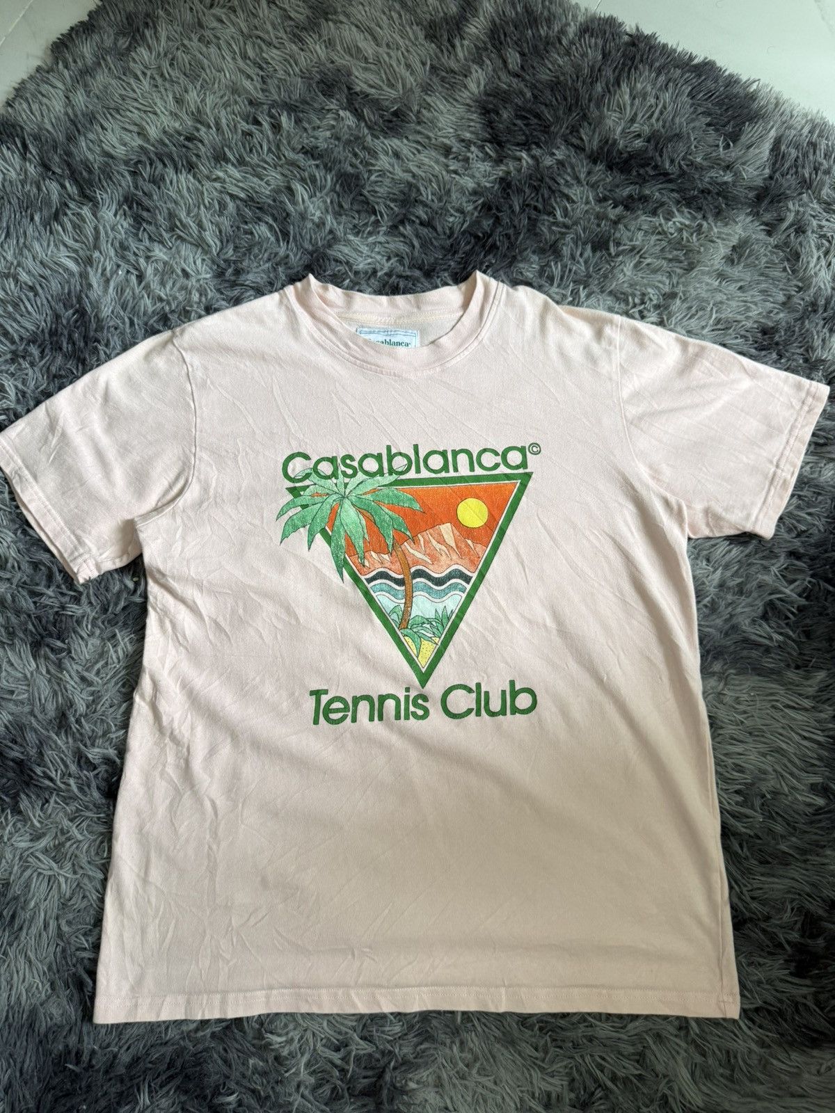 Casablanca Casablanca Tennis Club Palm Tree T-Shirt Size US M / EU 48-50 / 2 - 1 Thumbnail