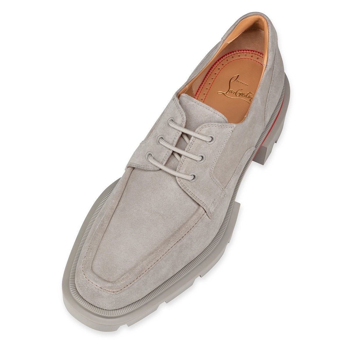 Christian Louboutin o1s1wg110924 Our Georges Flat Shoes in Grey Size US 8 / EU 41 - 3 Thumbnail