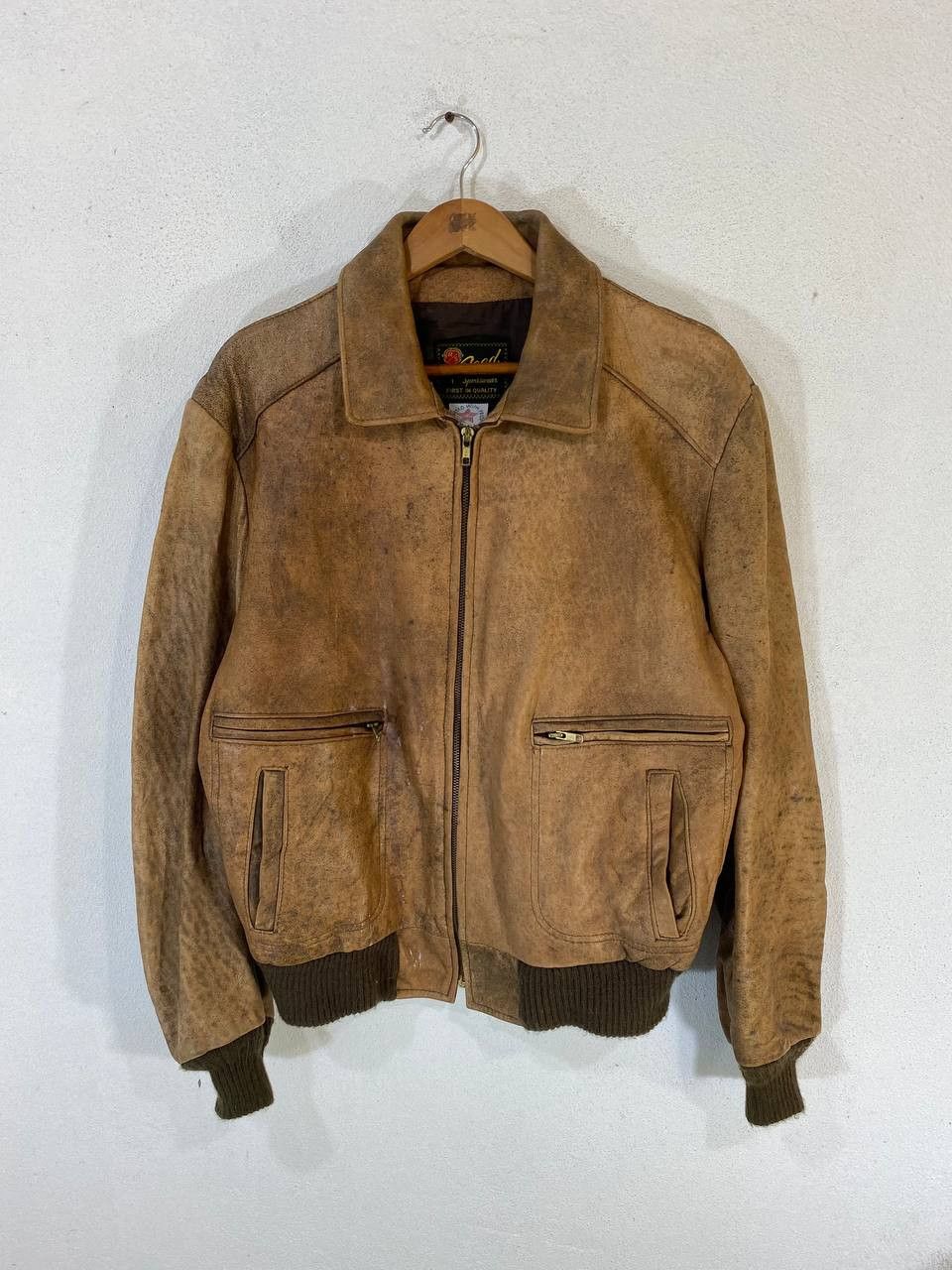 Leather Reed sportswear leathercraft process jacket made in usa Size US L / EU 52-54 / 3 - 1 Thumbnail