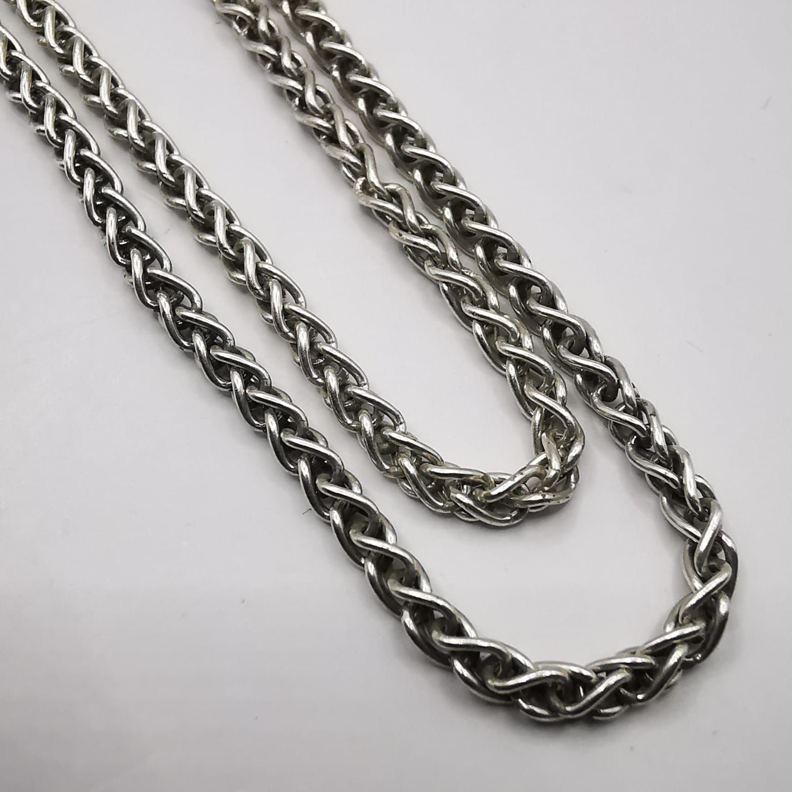 Vintage Jewelry Chain, 925 Sterling Silver, Signed 12,57g Jewelry Watches