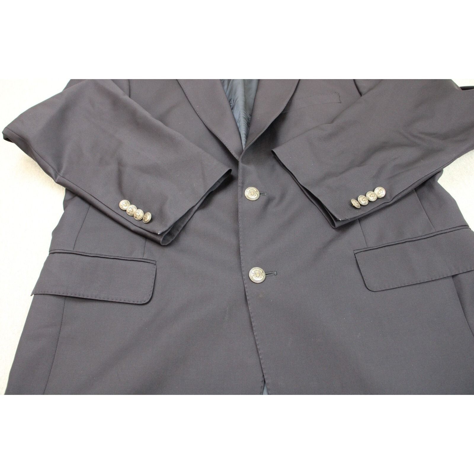 Jos. A. Bank Jos A Bank Blazer Mens 42 Navy Blue Signature Gold Wool Size 42S - 9 Thumbnail