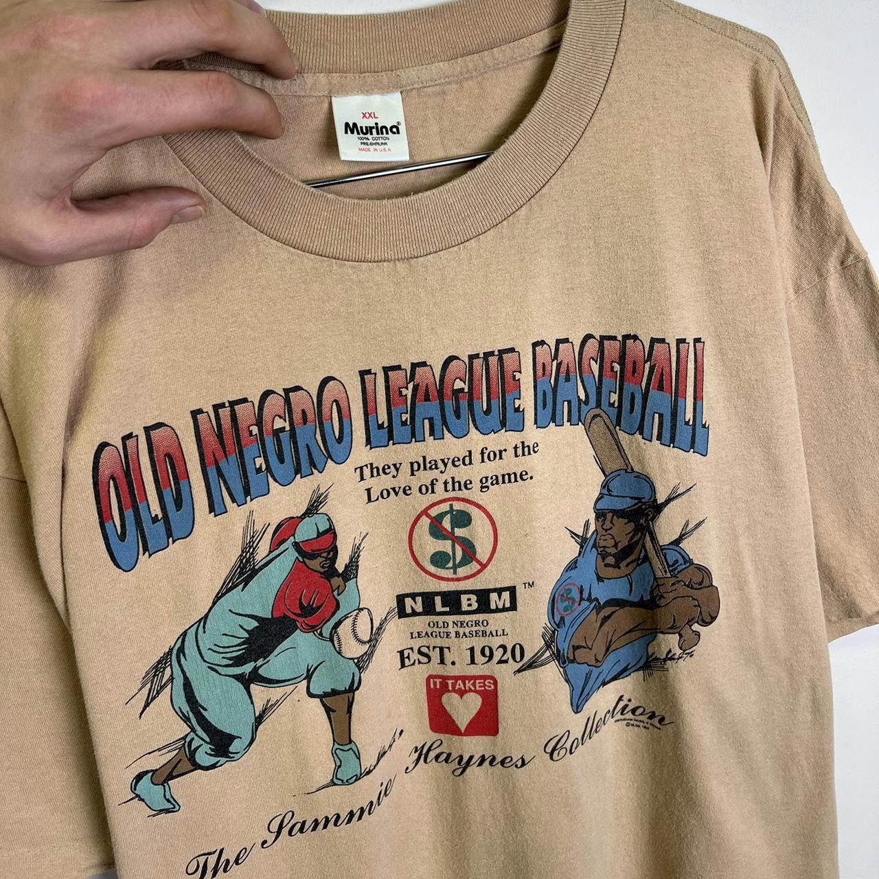 Designer Vintage Sammie Haynes Old Negro League Baseball T-Shirt Size US XXL / EU 58 / 5 - 3 Thumbnail