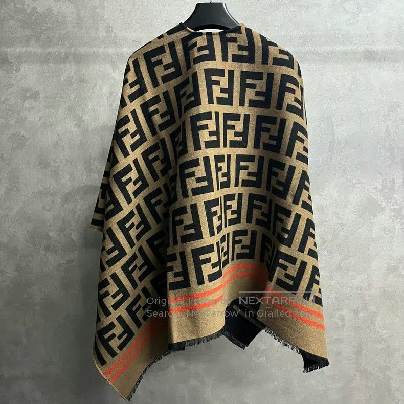 Fendi Fendi size 140*140cm FF Pattern Shawl Size ONE SIZE - 2 Thumbnail