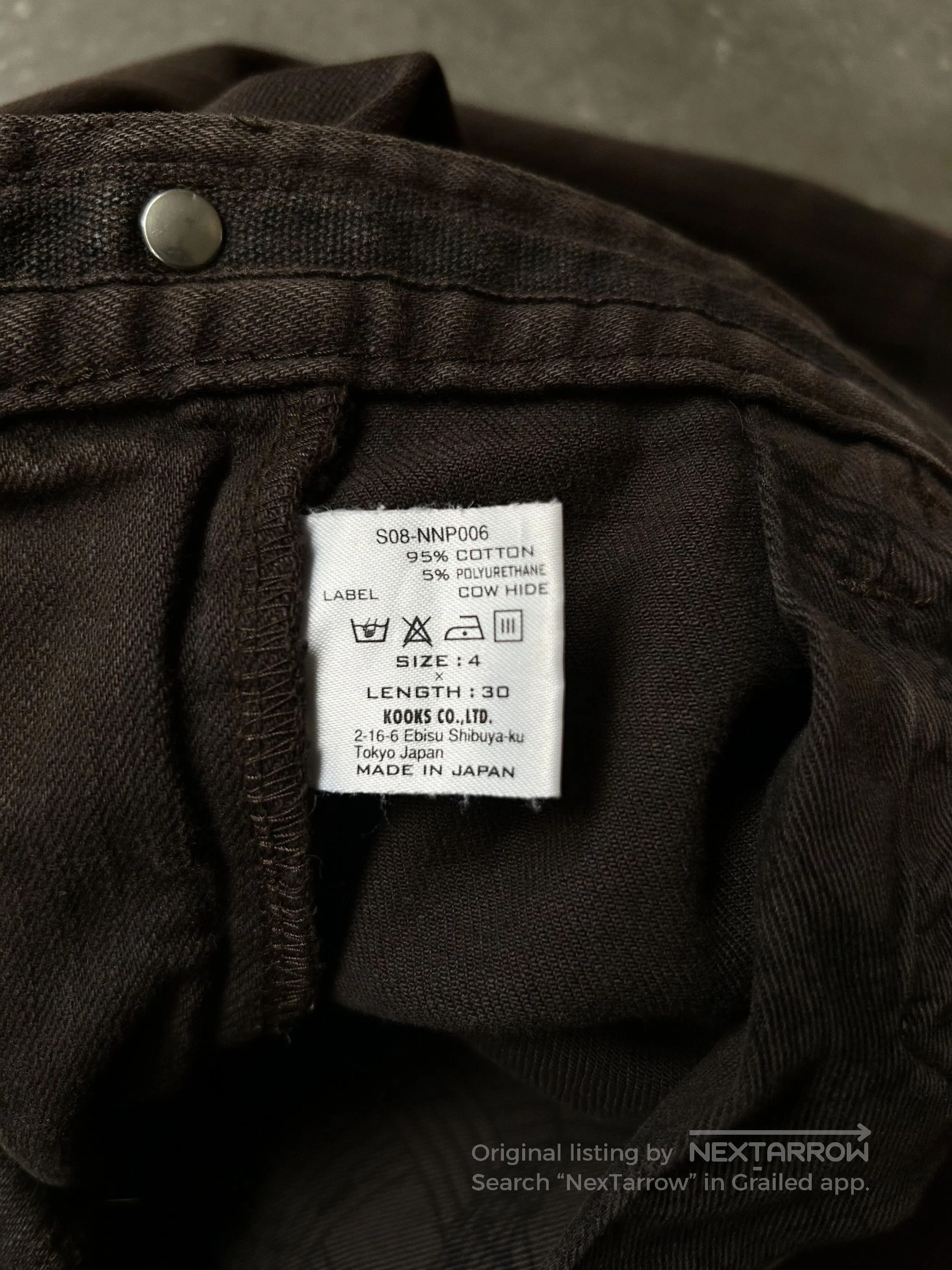 Number (N)ine number nine washed brown jeans. Size US 34 / EU 50 - 5 Thumbnail