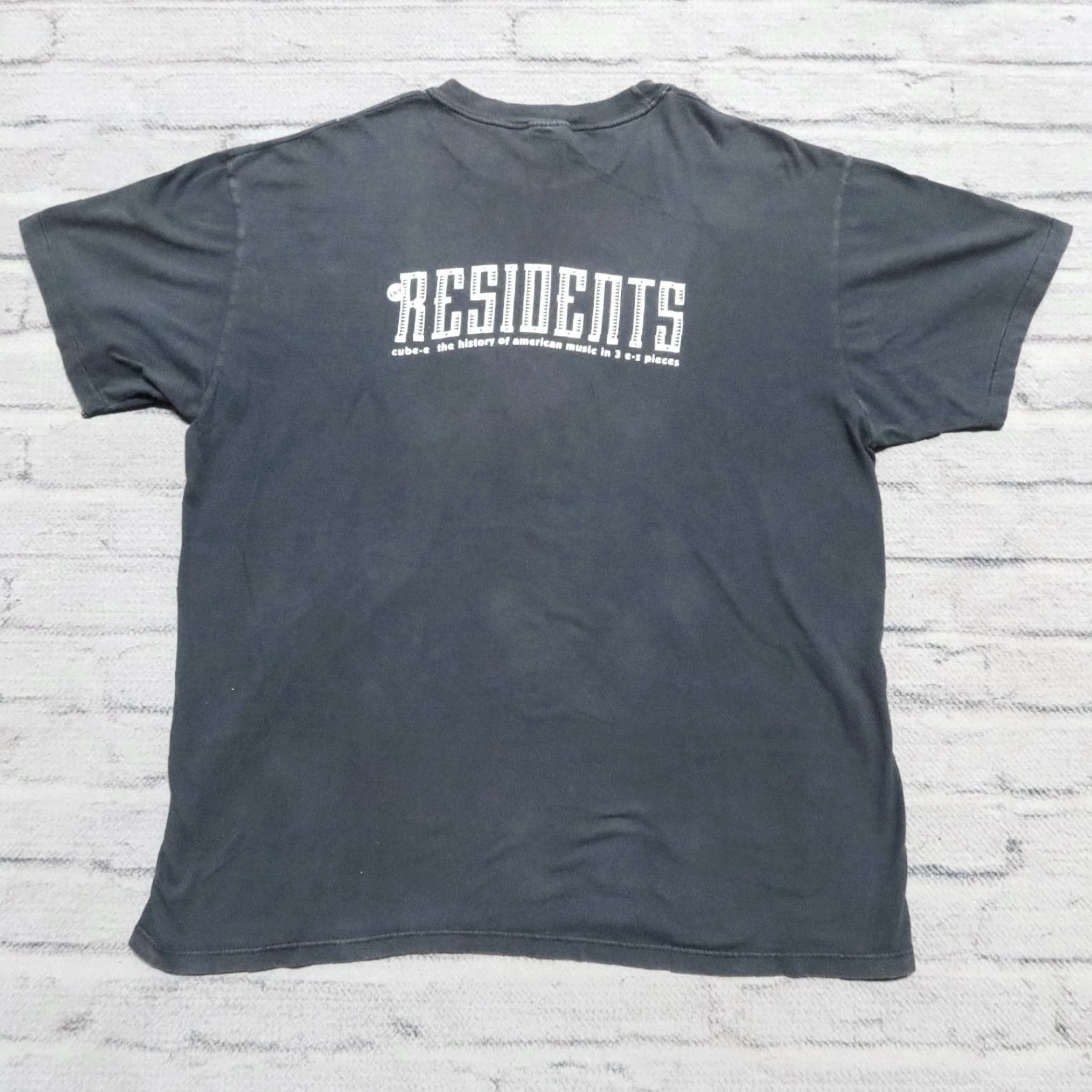 Hanes VINTAGE The Residents Cube-E Band Shirt XL Black Mens T-Shirt Size US XL / EU 56 / 4 - 3 Thumbnail