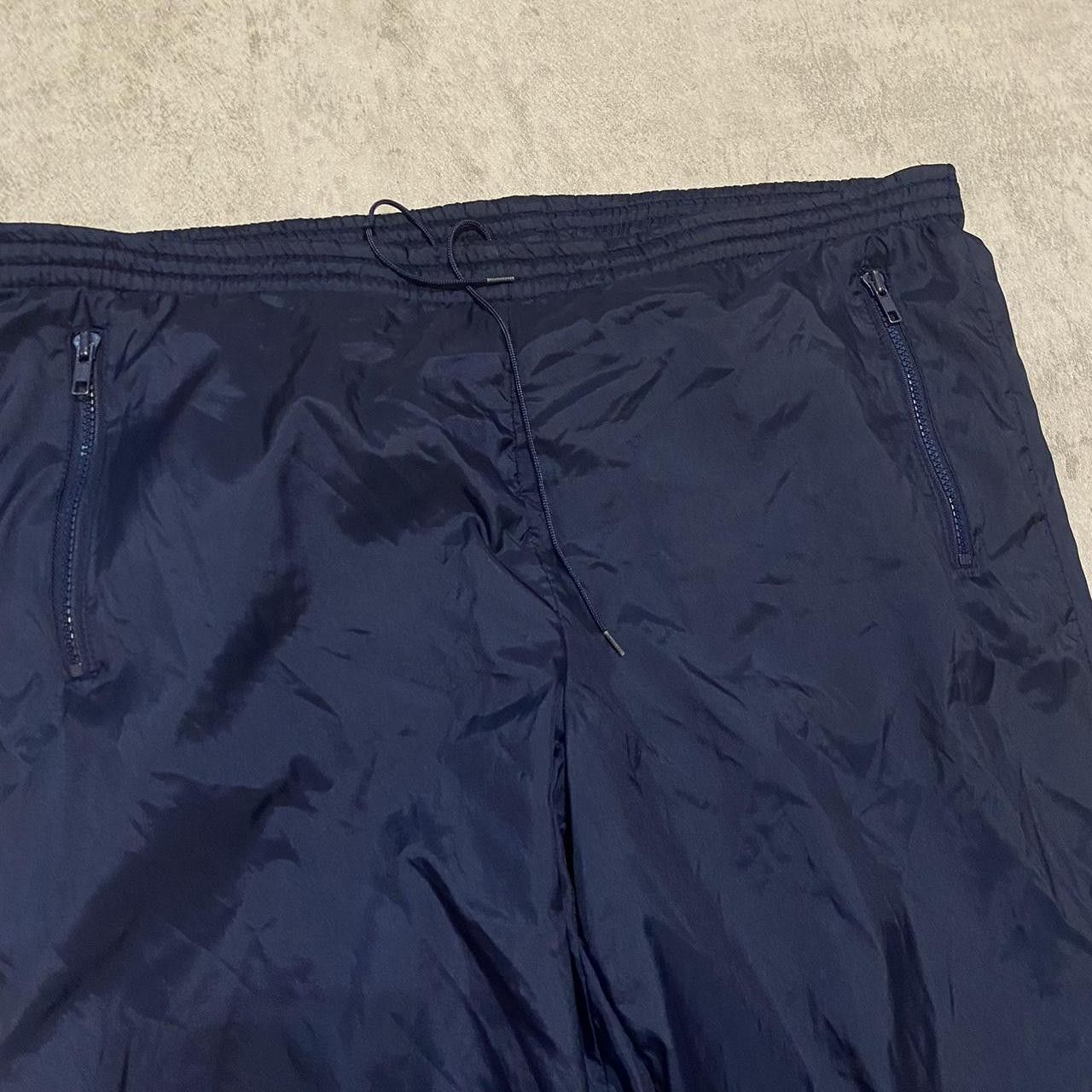 Adidas Navy blue nylon track pants with drawstring waist Size US 34 / EU 50 - 5 Thumbnail