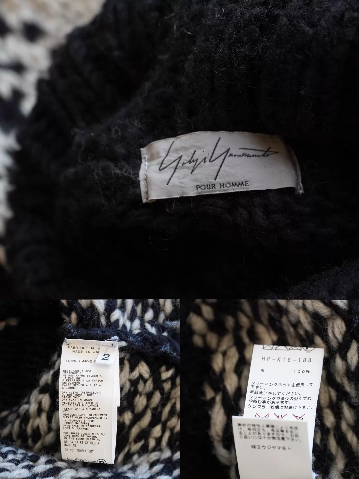 Yohji Yamamoto Yohji Yamamoto 11AW Runway Hand-Knit Sweater Size US M / EU 48-50 / 2 - 6 Thumbnail