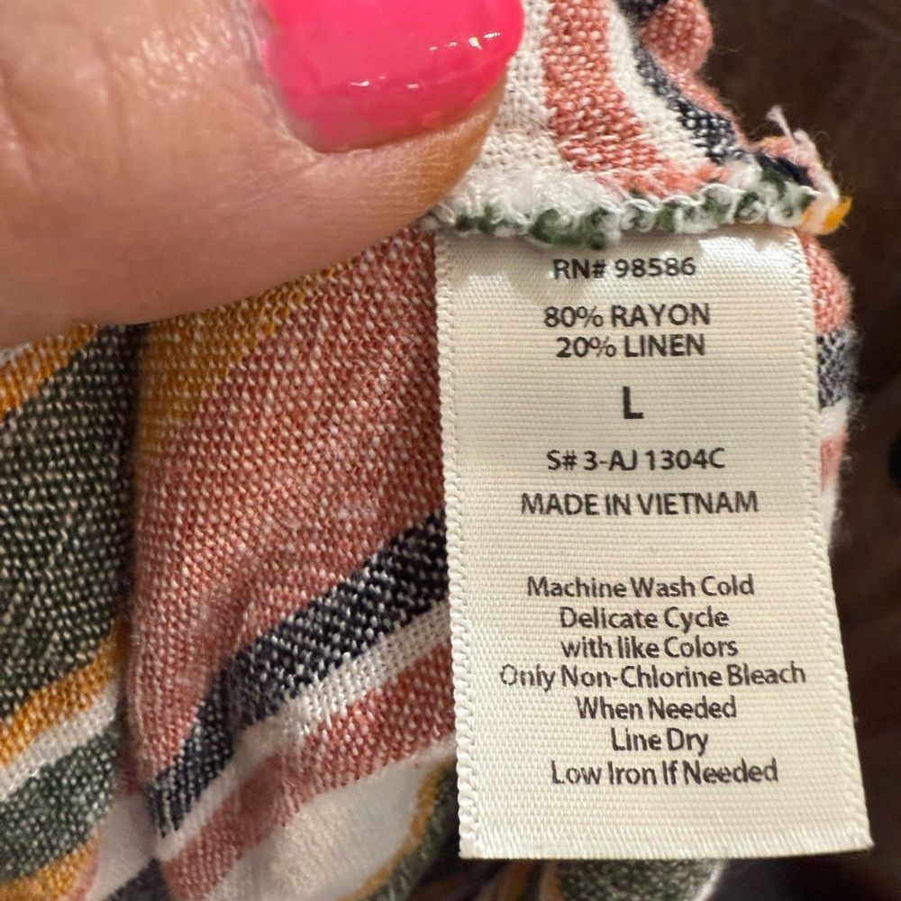 Other Striped Multicolor Women's Top Size L / US 10 / IT 46 - 6 Thumbnail