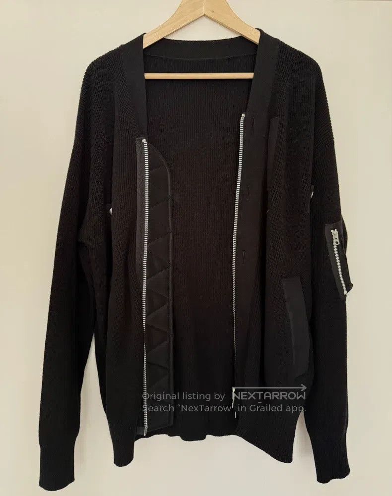 Sacai Sacai New panelled knit baseball jacket| Size US S / EU 44-46 / 1 - 4 Thumbnail