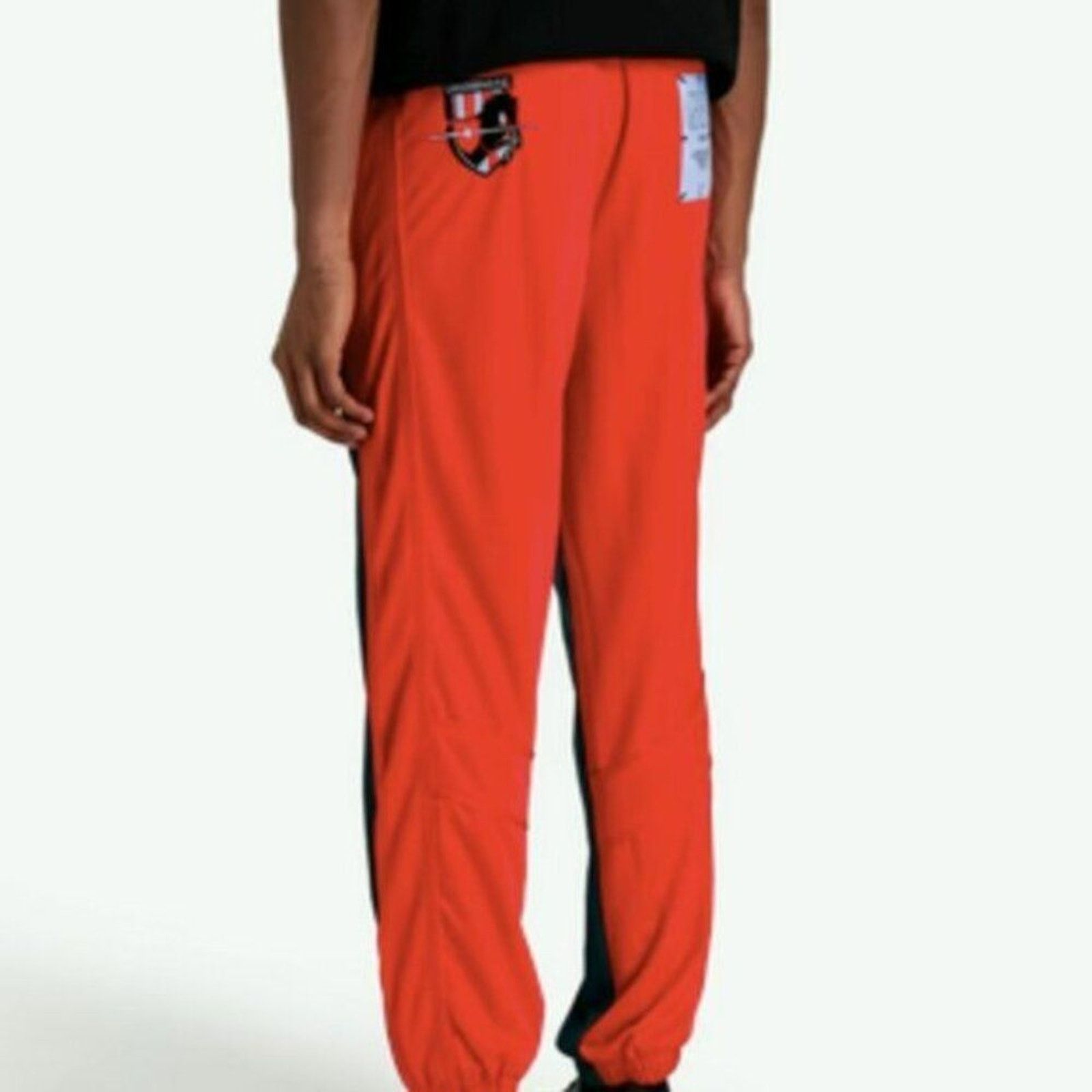 McQ Alexander McQueen MCQ Track pants Two tone jersey Paneled Embroidered Size US 40 / EU 56 - 2 Thumbnail