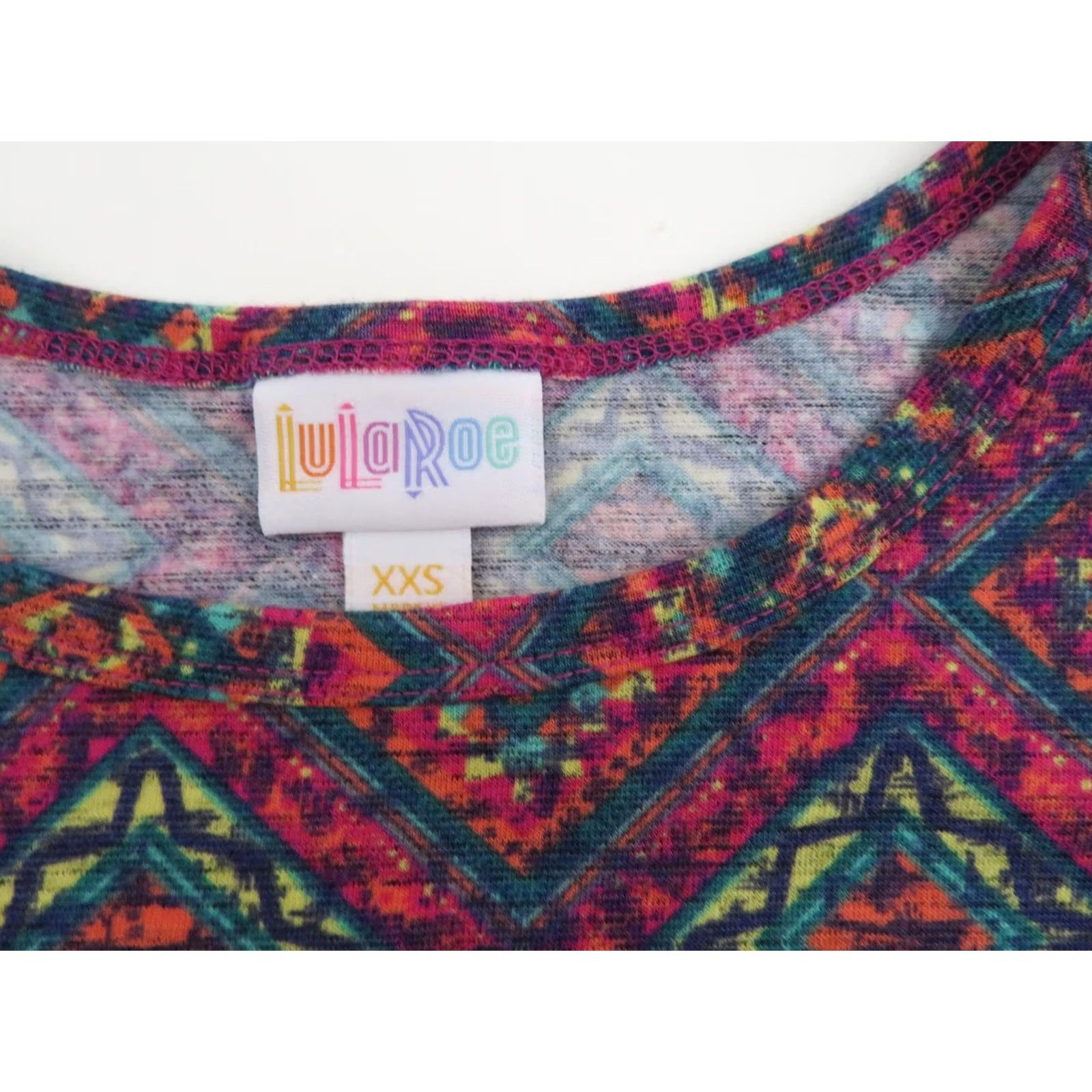 Vintage LuLaRoe Carly Dress XXS Aztec Pink Swing Unicorn Stretch EUC LLR Size XXS / US 00 / IT 34 - 7 Thumbnail