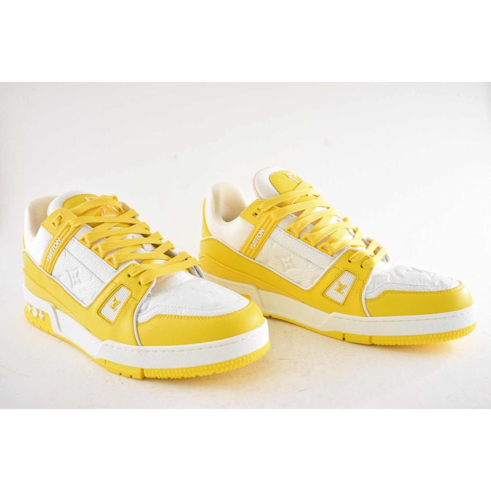 Louis Vuitton Louis Vuitton Yellow White Empreinte Leather Low Trainer Size US 9 / EU 42 - 3 Thumbnail