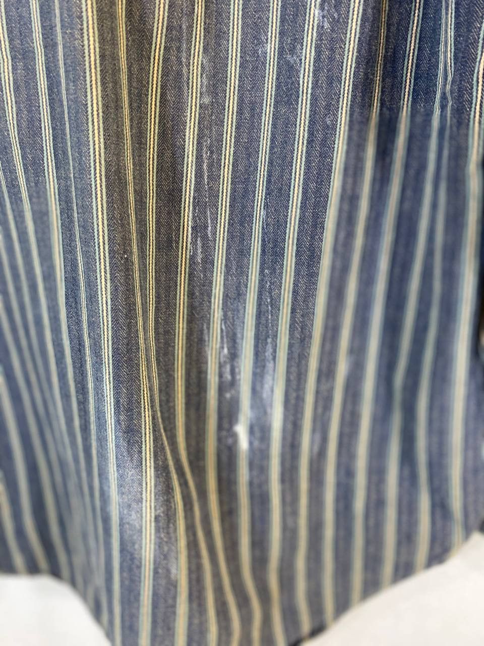 Japanese Brand vintage blue way hickory stripe shirt nice design Size US L / EU 52-54 / 3 - 8 Thumbnail