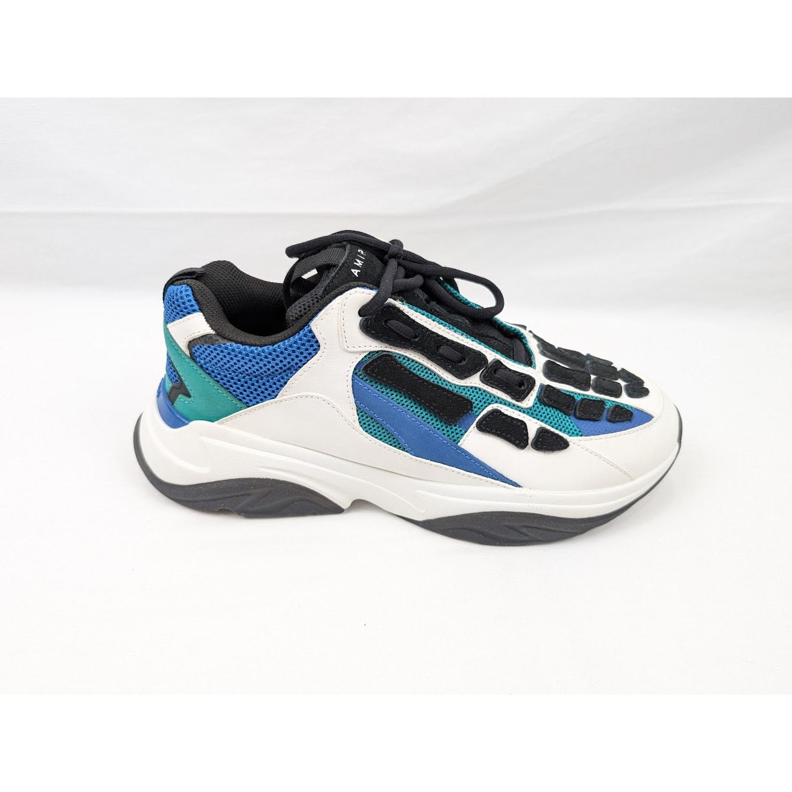 Amiri o1rshd1 Bone Runners in Teal/Blue/Black Size US 12 / EU 45 - 1 Thumbnail