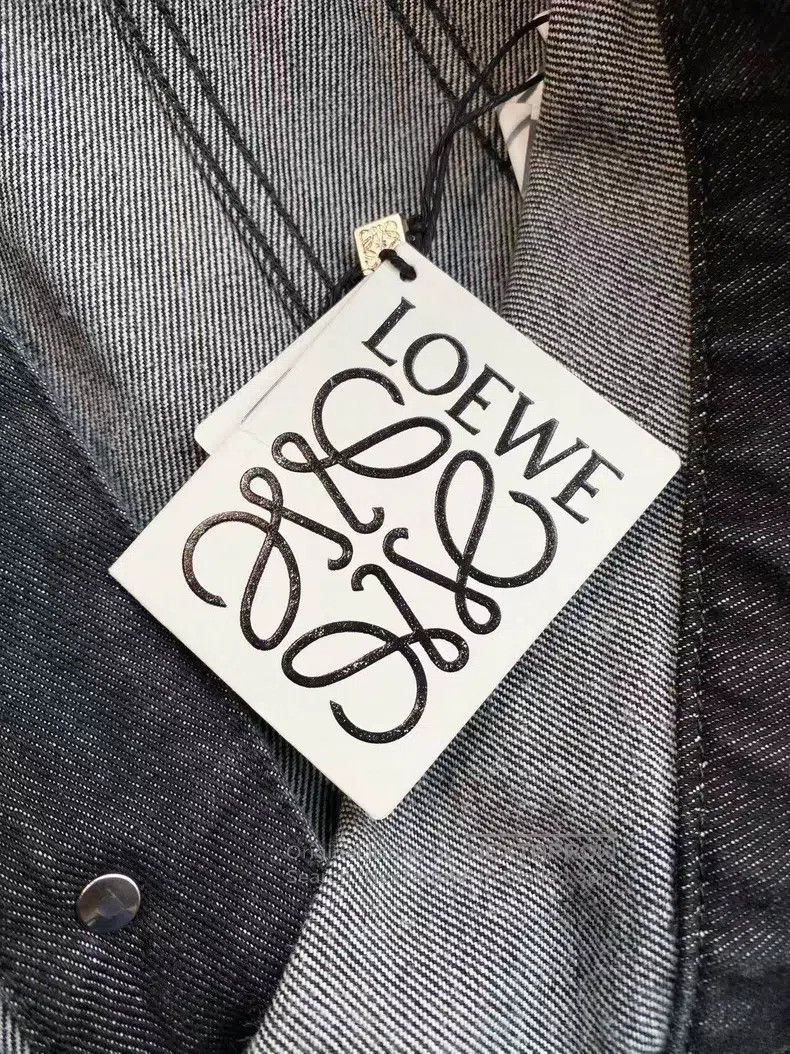Loewe Loewe Cotton leather logo denim jacket Size XS / US 0-2 / IT 36-38 - 7 Thumbnail