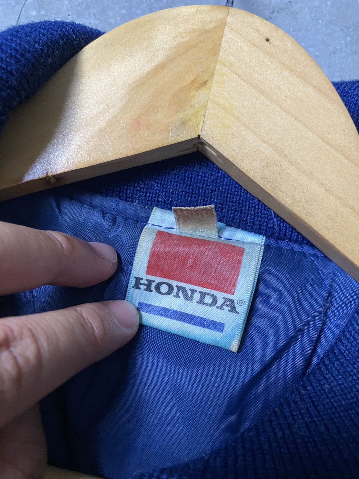 Honda Vtg Rothmans Racing Honda Leather Sleeve Wool Varsity Jacket Size US M / EU 48-50 / 2 - 12 Thumbnail