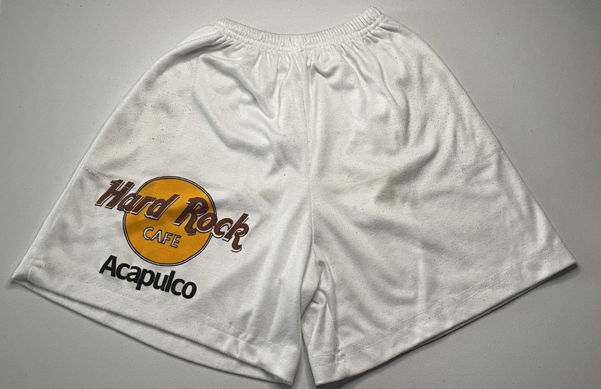 Hard Rock Cafe × Vintage Vintage HardRock Cafe Acapulco white shorts Size US S / EU 44-46 / 1 - 1 Thumbnail