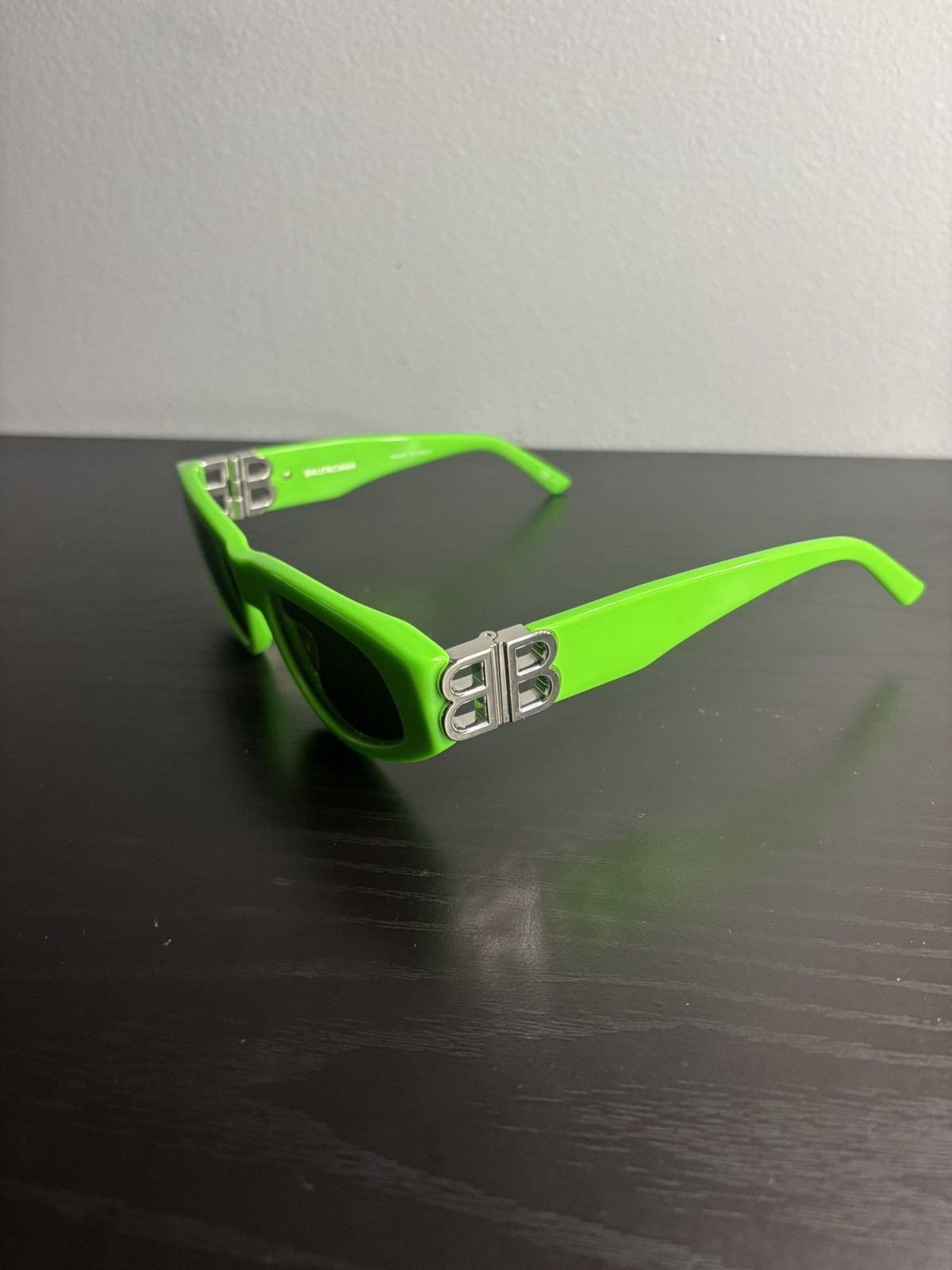 Balenciaga Balenciaga Green Sunglasses Size ONE SIZE - 2 Thumbnail