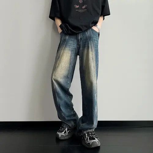 Japanese Brand × Jean Wide Leg Jeans Baggy Y2k Washed Size US 30 / EU 46 - 3 Thumbnail