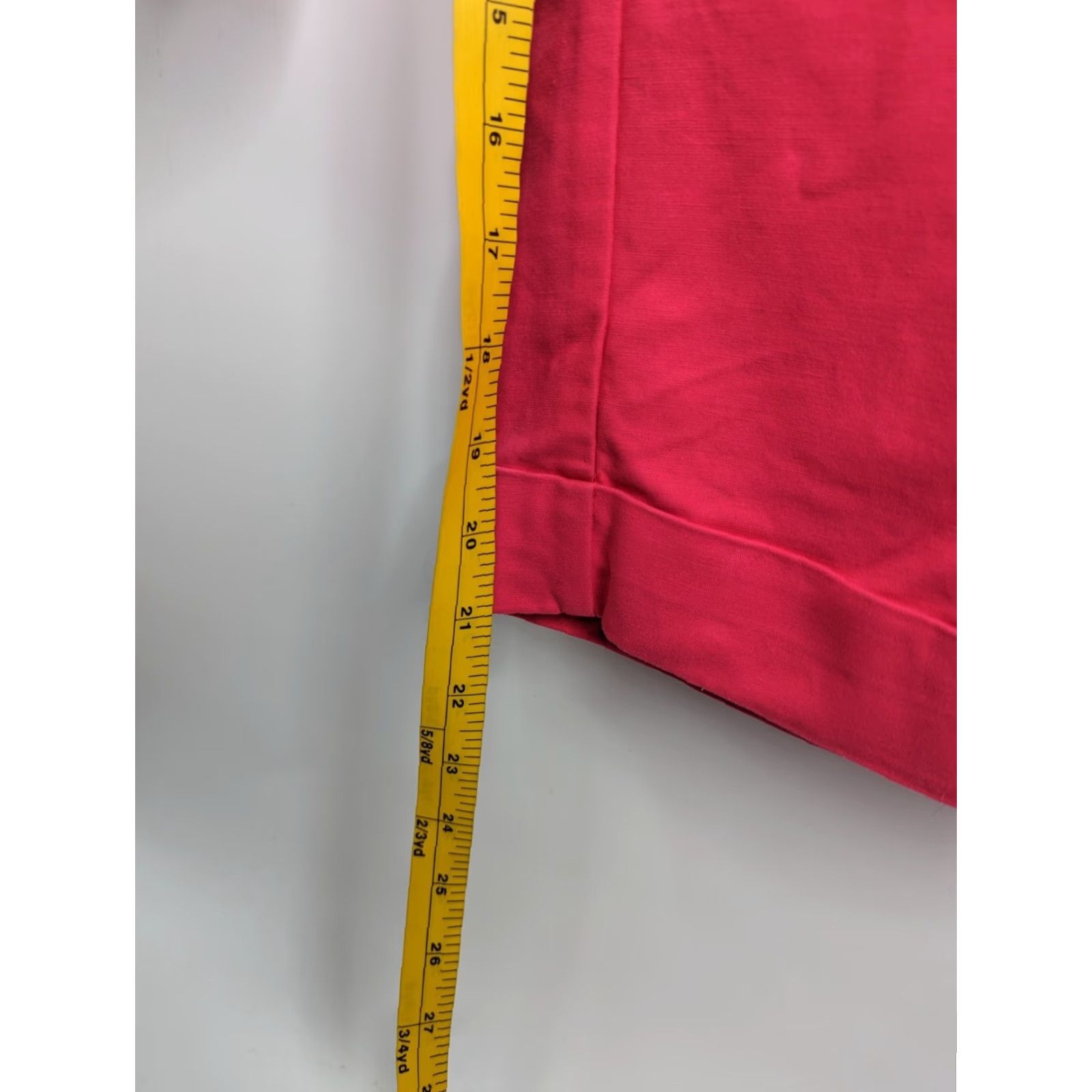 Ann Taylor Ann Taylor Women Cropped Leg Pants Coral Pink Size 14 Trousers Casual Stretch Size 36" / US 14 / IT 50 - 4 Thumbnail