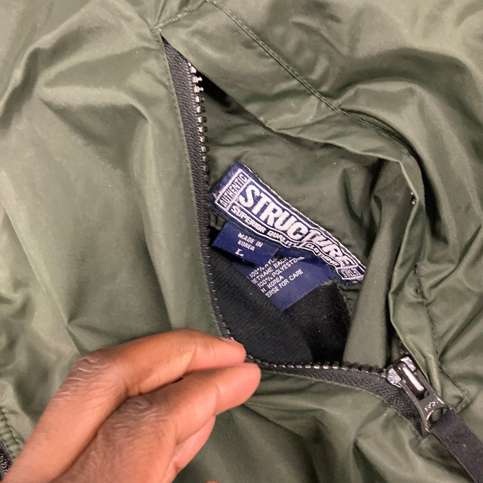 Structure × Vintage vintage y2k structure bomber jacket Size US L / EU 52-54 / 3 - 4 Thumbnail