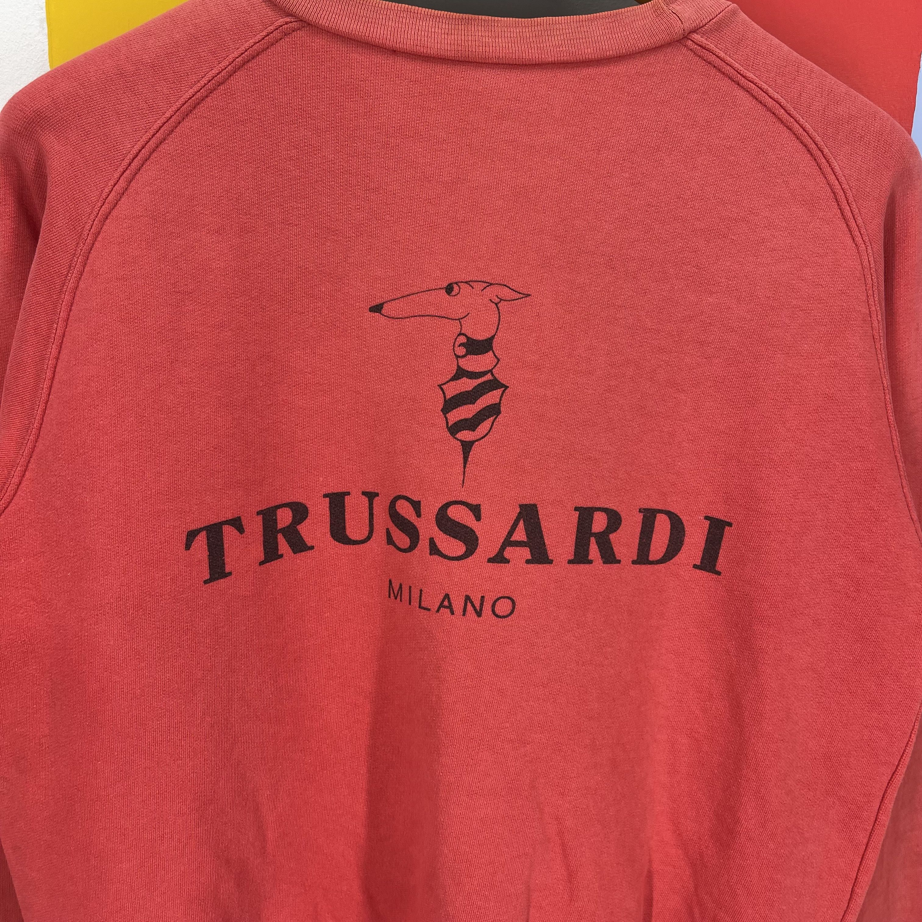 Trussardi 90s Vintage TRUSSARDI Crew Neck Sweatshirt #1469/AY Size US M / EU 48-50 / 2 - 2 Thumbnail