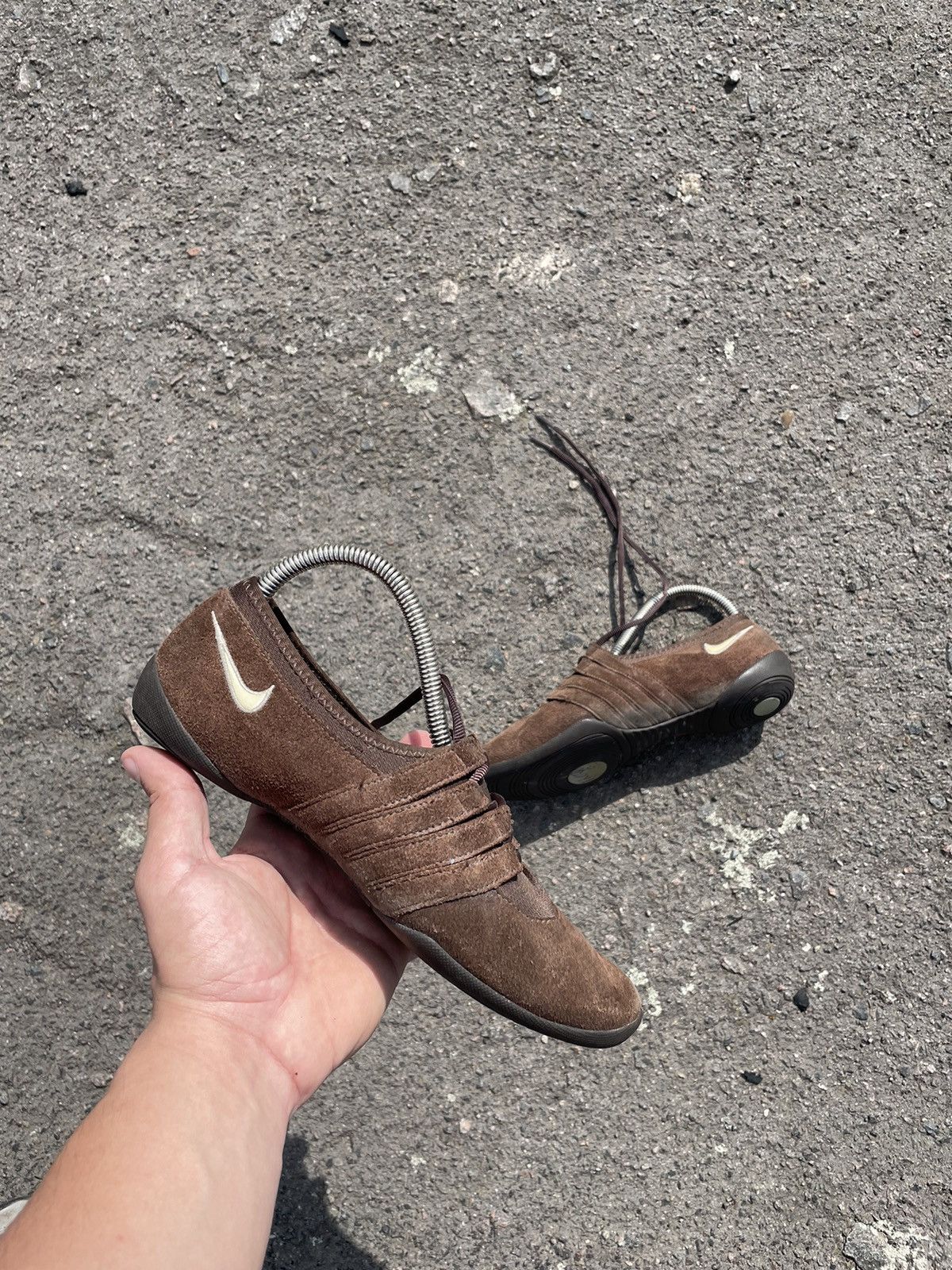 Nike × Vintage Nike Brown suede Ballet flats Size US 6.5 / IT 36.5 - 2 Thumbnail