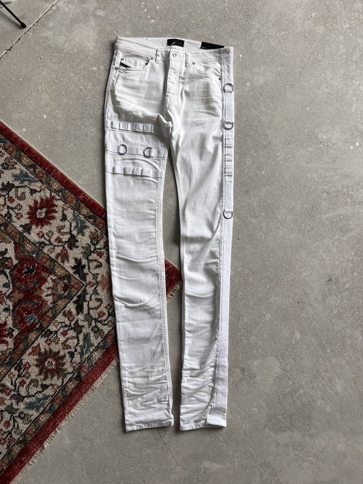 Diesel × Diesel Black Gold × Vintage Diesel Black And Gold Jeans White Stacked Size US 36 / EU 52 - 2 Thumbnail