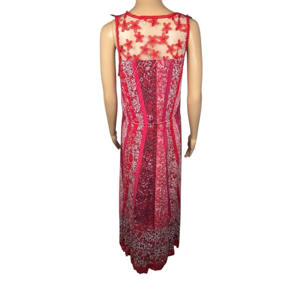 Elie Tahari Elie Tahari McKeena Silk Maxi Sleeveless Red Dress Size 4 Size S / US 4 / IT 40 - 5 Thumbnail