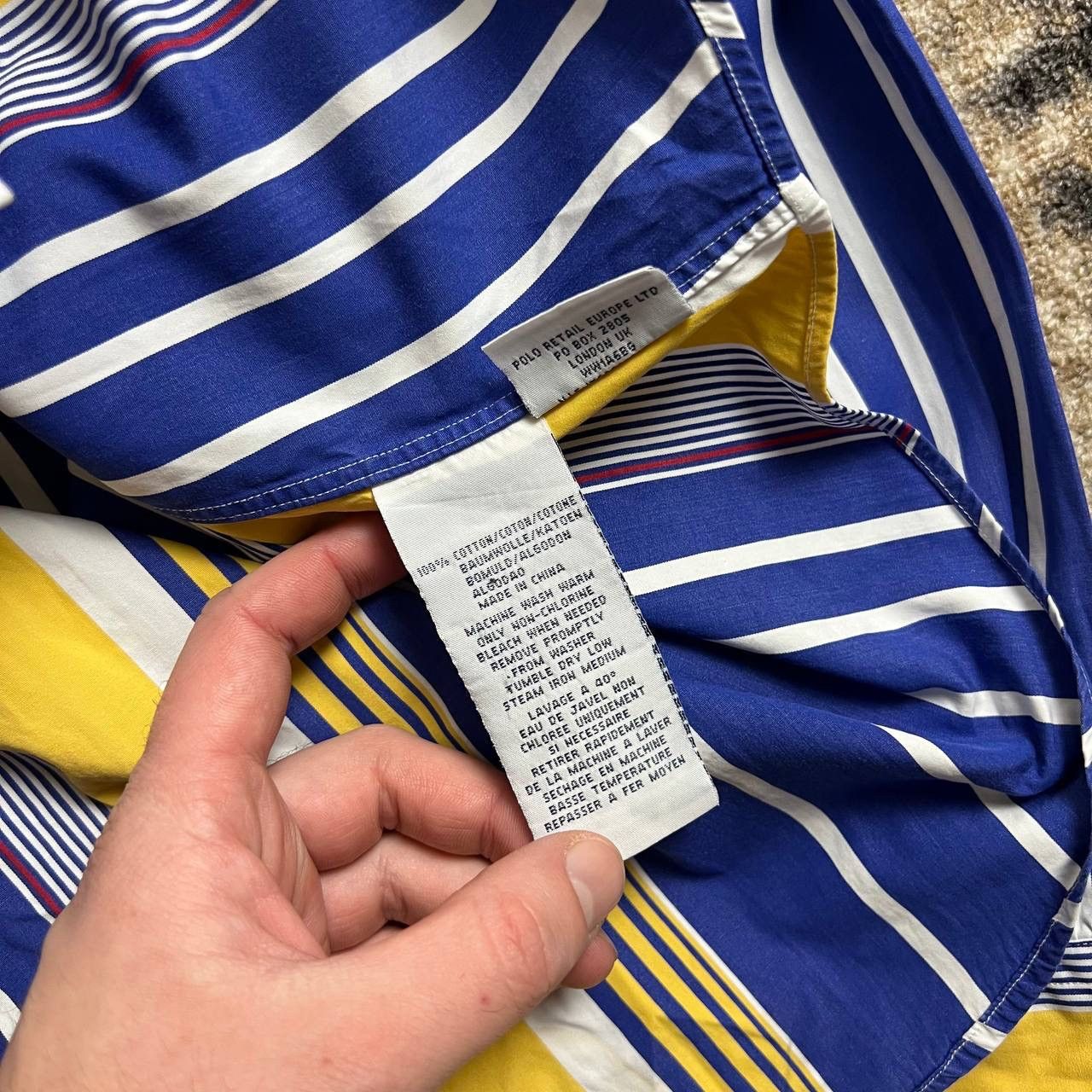 Polo Ralph Lauren Polo Ralph Lauren Luxury Mini Logo Striped Button Up Shirt Size US M / EU 48-50 / 2 - 6 Thumbnail