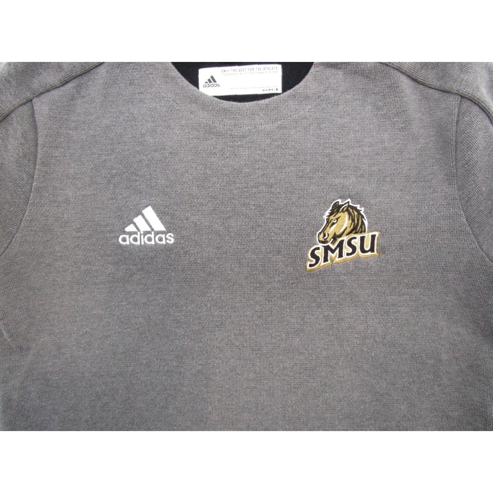 Adidas Southwest Minnesota Mustangs SMSU Women's Long Sleeve Gray Sweatshirt Size L Adidas Shirt Women Size L / US 10 / IT 46 - 2 Thumbnail