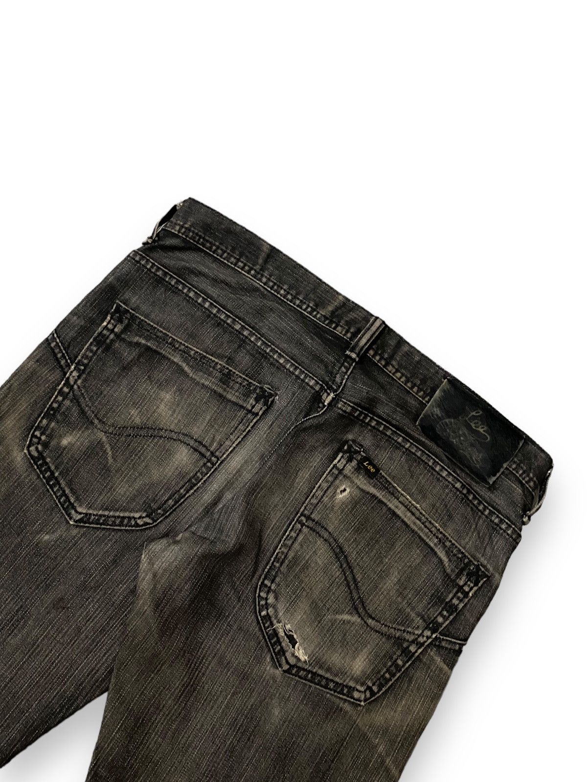 Japanese Brand Vintage Lee Riders Classic Retro Ripped Jeans Denim Size US 36 / EU 52 - 9 Thumbnail