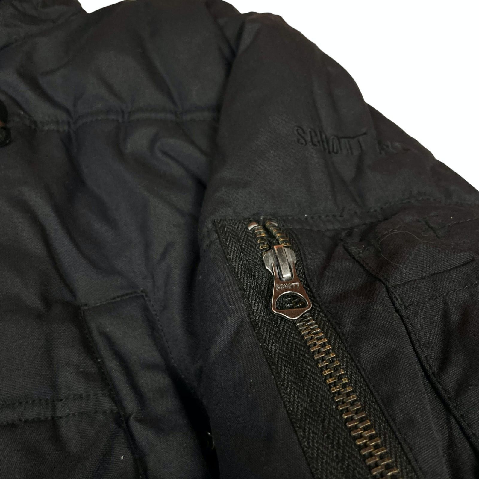 Schott Schott NYC Men's Full Zip Long Sleeve Hooded Parka Jacket Size US L / EU 52-54 / 3 - 5 Thumbnail