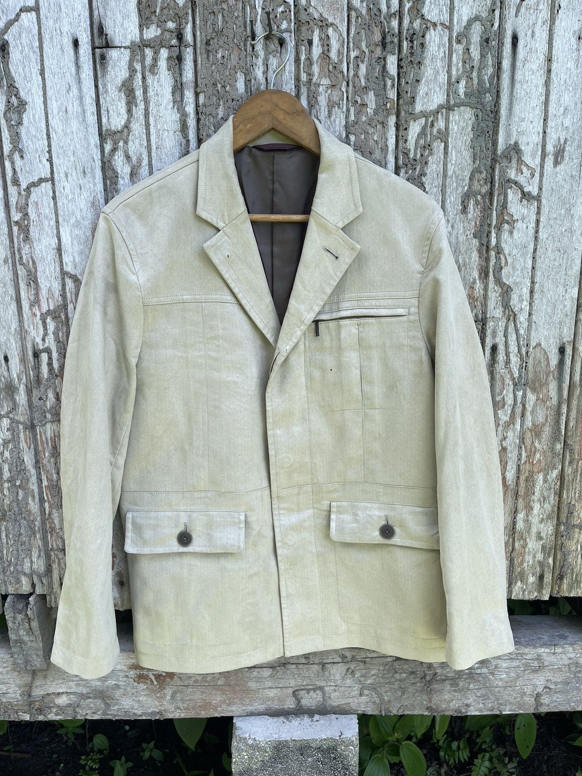 Japanese Brand Kansai Yamamoto Sissy Beige Work Jacket Size M Size US M / EU 48-50 / 2 - 1 Thumbnail