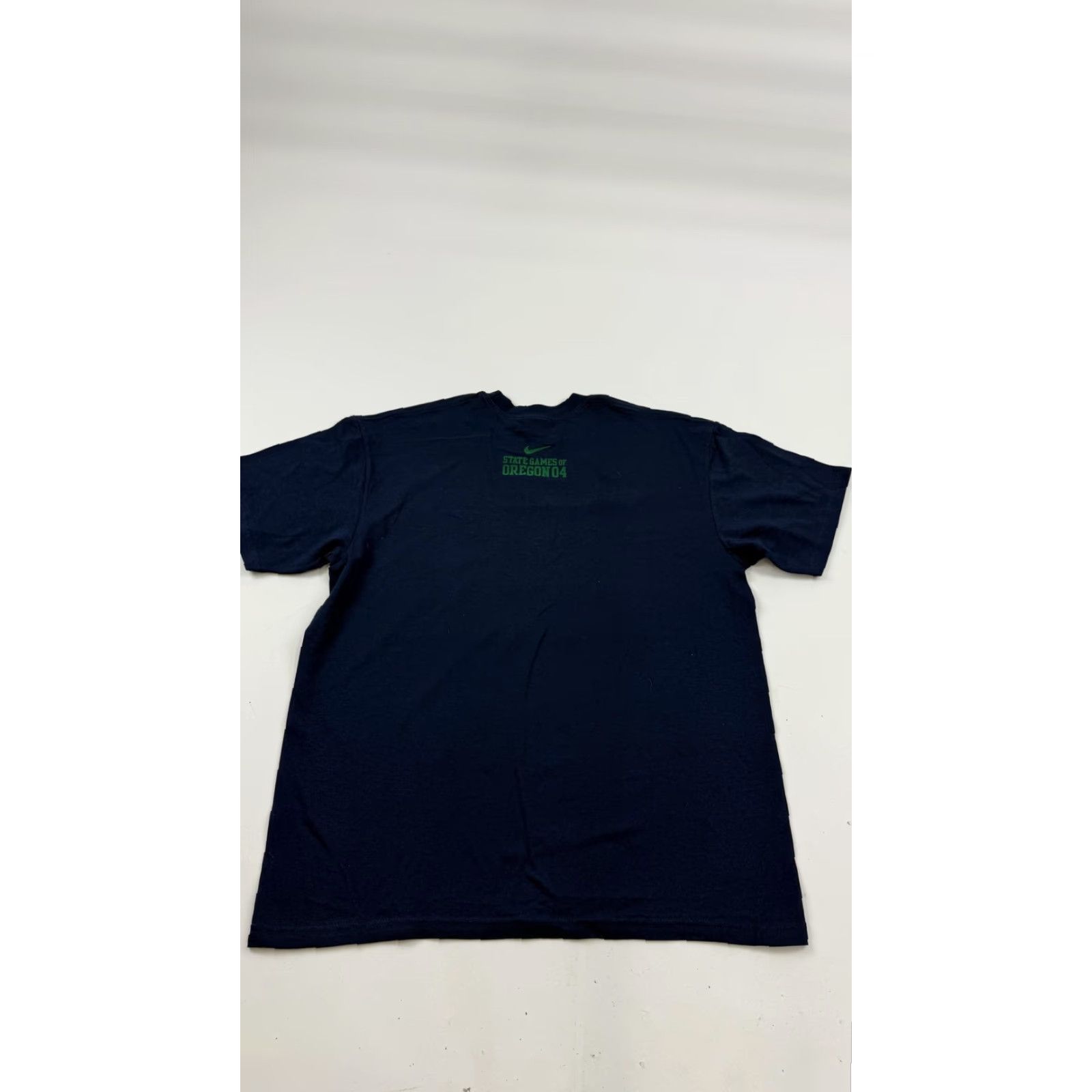 Nike VINTAGE Nike Shirt Mens Small Navy Blue State Games of Oregon 04 Tee 2000s Y2K Sports Graphic Print Mens Size US S / EU 44-46 / 1 - 6 Thumbnail