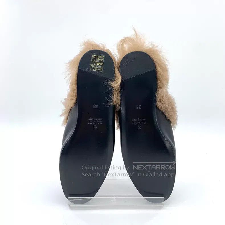 Gucci Gucci Black tiger head love diamond round toe leather mule Size US 4.5 / IT 34.5 - 5 Thumbnail