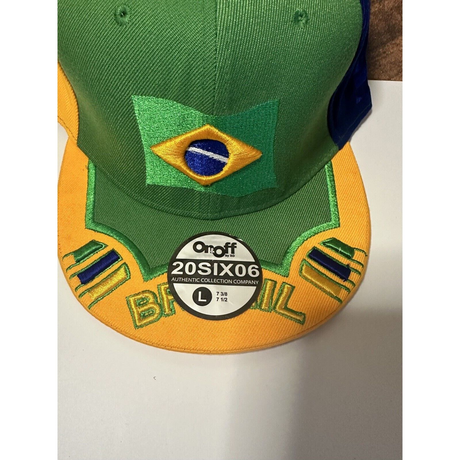 Other Brazil Embroidered Cap Hat On&off by XO. 20SIX06 Wool. 7 3/8 Size ONE SIZE - 2 Thumbnail