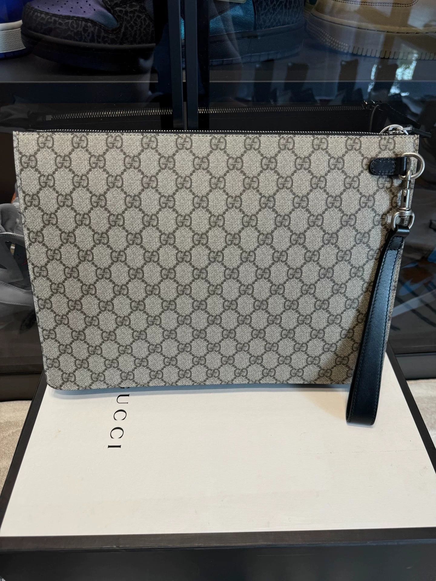 Gucci Gucci GG Logo Web Stripe Canvas Wristlet Size US S / EU 44-46 / 1 - 2 Thumbnail