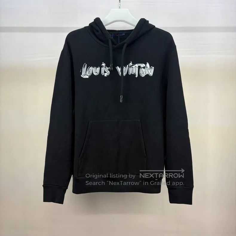 Louis Vuitton Louis Vuitton Black hooded sweatshirt Size US XL / EU 56 / 4 - 1 Thumbnail