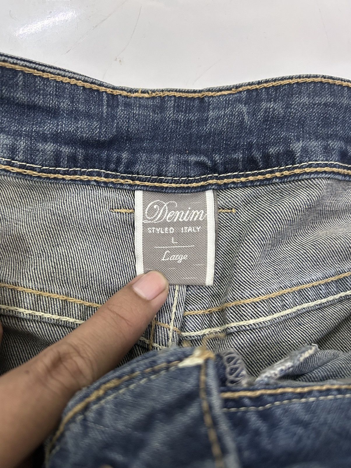 Japanese Brand × Vintage RARE! DENIM STYLED ITALY ART PAINT STREETWEAR JEANS Size US 32 / EU 48 - 14 Thumbnail