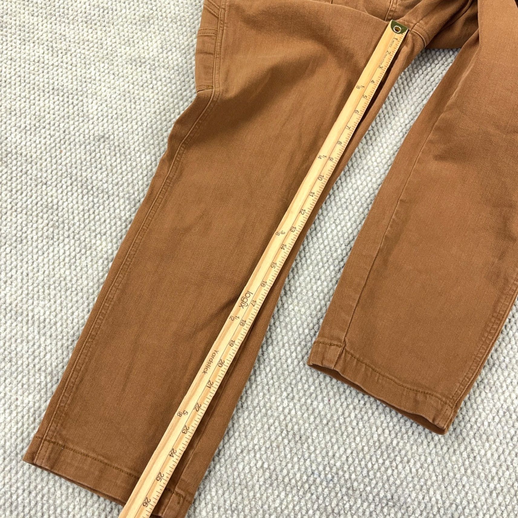 Denime Judy Blue Jeans Women 30 Slim Straight Denim Brown 5-Pocket Stretch Work Wear Carpent er Caption? Size 30" / US 8 / IT 44 - 5 Thumbnail