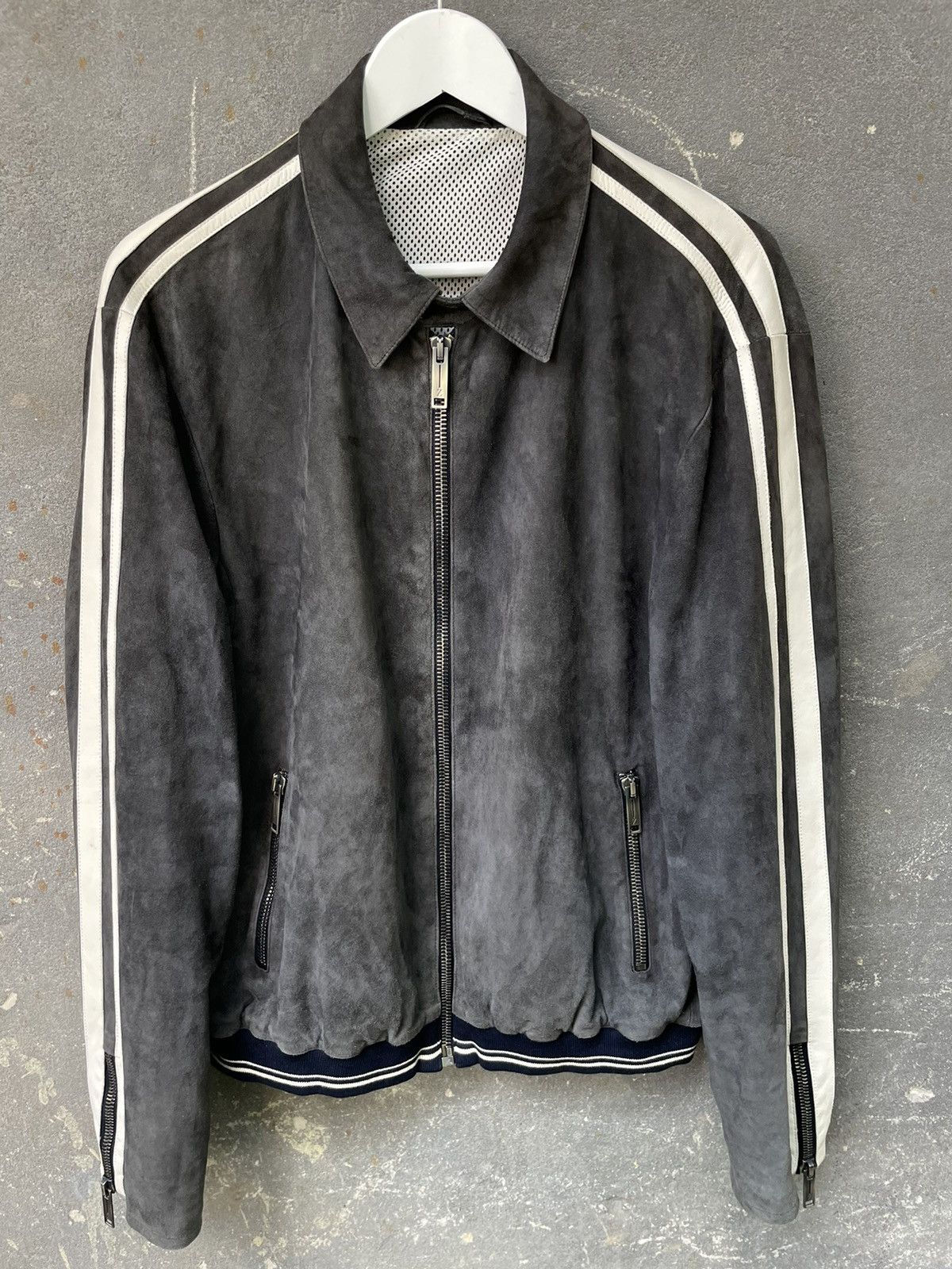Ermenegildo Zegna Ermenegildo Zegna Suede Biker Jacket Size US XL / EU 56 / 4 - 3 Thumbnail