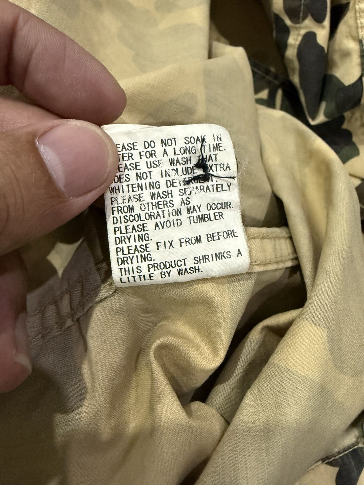 Bape bapesta camo A.S.N.K.A longsleeve button ups shirts Size US M / EU 48-50 / 2 - 10 Thumbnail