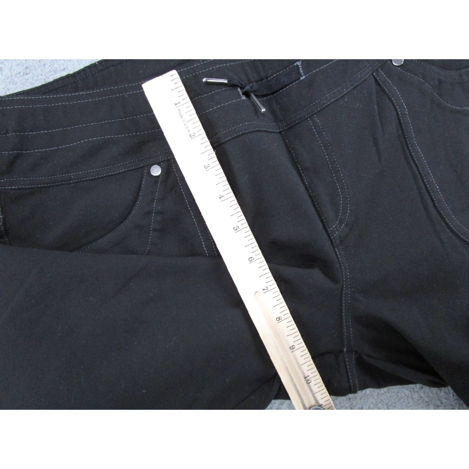 Vintage Kuhl Women’s Wide Leg Nylon Blend Lounge Sweatpants Pants Size 14 Short Black Straight 14 Womens Size 36" / US 14 / IT 50 - 5 Thumbnail