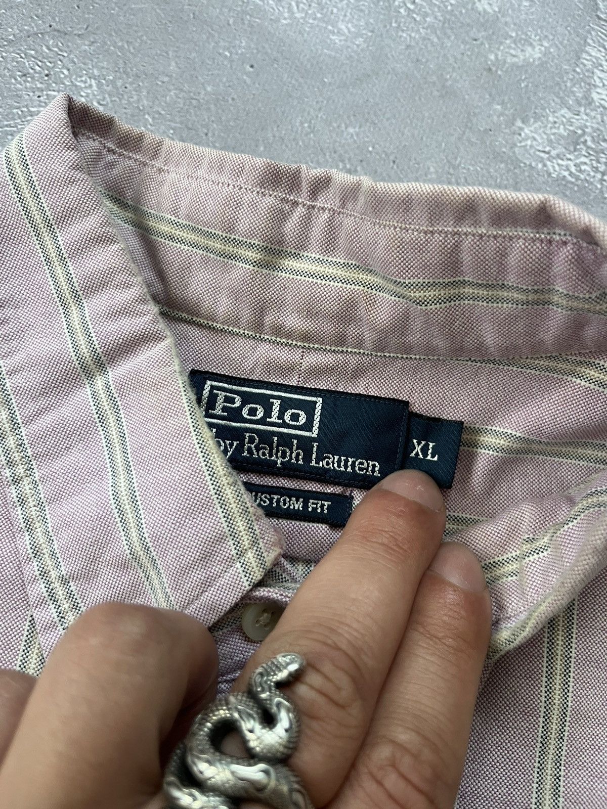 Polo Ralph Lauren Vintage Polo Ralph Lauren Shirt Buttons Long Sleeve Striped Size US XL / EU 56 / 4 - 5 Thumbnail