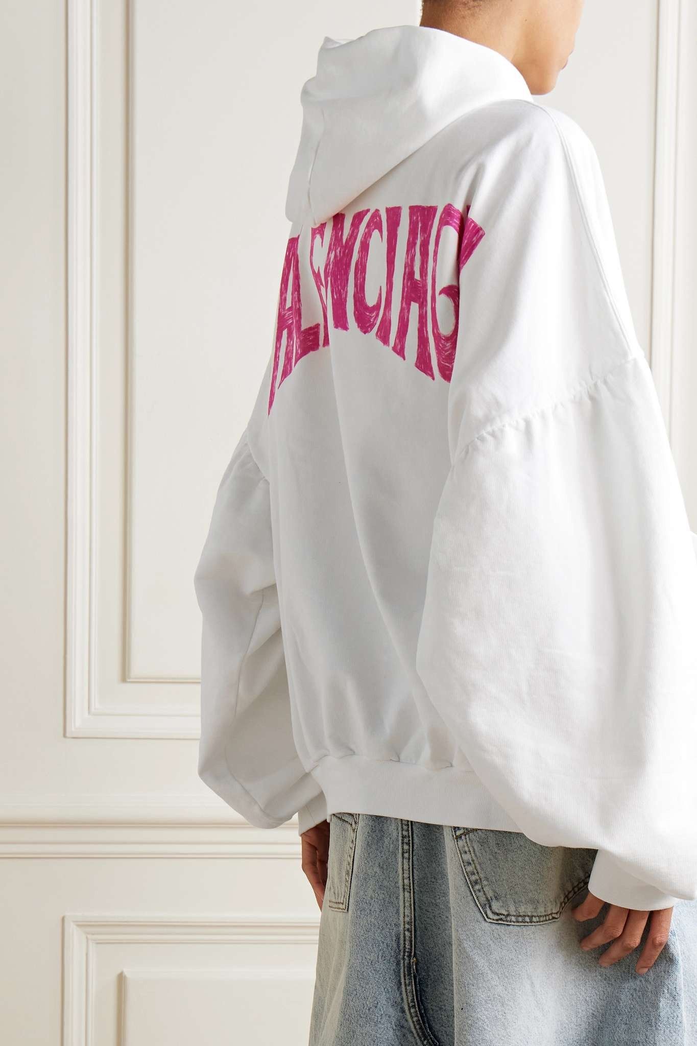 Balenciaga o1bcso1str0625 Paris Tropical Round Hoodie Oversized Size S / US 4 / IT 40 - 3 Thumbnail